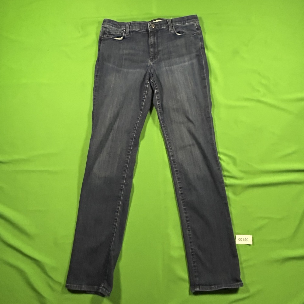 DKNY Jeans Womens Size 10 Straight Leg Dark Wash Denim Indigo Stretch Pants